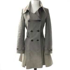 Karen Millen Gorgeous Grey Ombré Fit & Flare Trench Coat, UK 10, US 6 (fits 2)